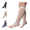 Ziperior 8-15 mmHg Sheer Compression Calf Shin Leg Ultra Thin
