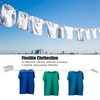 Retractable Clothesline Telescopic Indoor Outdoor Wall Mounted Clothes Dryer Line