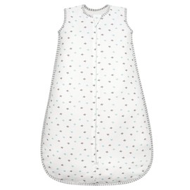 TURMIN Baby Sleeping Bag 1.5 Tog Baby Sleeping Bag 0-6 Months 100% Cotton Sleeveless Sleep Sack, Star, S
