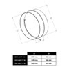 Ø 100 mm / 4 in Anti Backdraft Non-Return Pipe