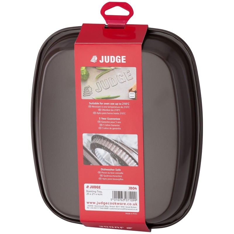 Judge JB04 Non-Stick Roasting Tray 25cm x 21cm x 4cm,