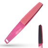 LaRosa PUMICE SPA Doppelseitige Fußfeile – Pinker Griff mit Pinkem