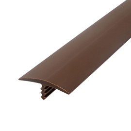 Outwater Plastic T-molding 1-1/8 Inch Milk Chocolate Brown Flexible Polyethylene Center Barb Tee Moulding 250 Foot Coil