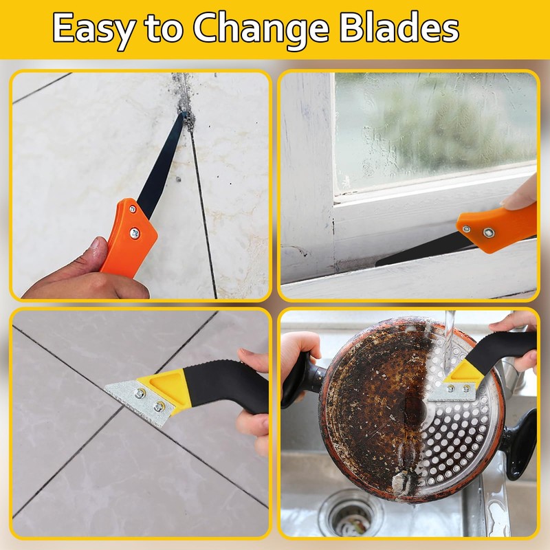 8 Pcs Pro Grout Scraping Rake Tool, Grout Removal Tool