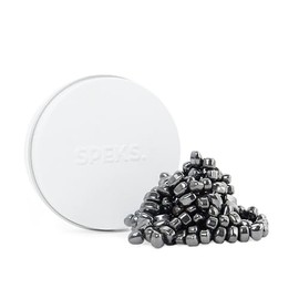 Speks Crags Ferrite Putty, Over 150 Ferrite Stones in a Metal Tin, Seriously Satisfying Fidget Toys for Adults and Desk Toys for Office, White, Small