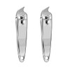 2 PCS Metal Slanted Edge Nail Cutting Clippers Pedicure Manicure