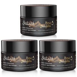 Shilajit Purest Himalayan Shilajit Resin - Gold Grade 100% Pure Shilajit with Fulvic Acid & 85+ Trace Minerals Complex for Energy & Immune Support, Pack of 3 (6 Months Supply)
