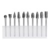 Veraly 10 Brocas Tungsteno Rebabas Rotativa Carburo 6mm