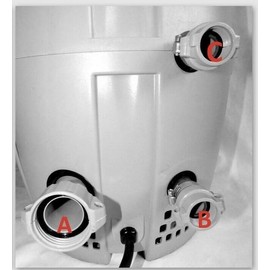 EASY-SCALE TM Lay Z Spa Compatible Seal Set A + B/C Coupling Seals fits all Airjet models - Heavy Duty Replacement Hot Tub Accessories for Leak Repair