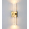 HOLKIRT Gold Bath Vanity Light Crystal Wall Sconce Light 15.7"