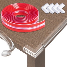 JOYORIA 6m Protector de Esquinas,Proteccion de bordessilicona,Tira Protectora de Bordes Transparente con 4 Protectores de Esquina, Protege Bebé, Anciano, Muebles