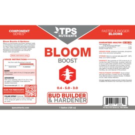 TPS NUTRIENTS Bloom Bud Builder & Flower Hardener Plant Nutrient and Supplement, Triggers Fast Flowering, 1 Gallon (128 oz)