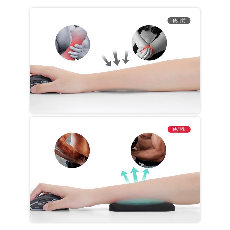 VAYDEER Wrist Rest Armrest Elbow Rest Memory Foam Hand Rest