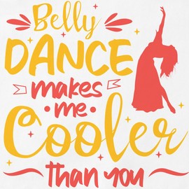 CafePress Belly Dance Makes Me Cooler Than You Belly D Kitchen Apron with Pockets, Grilling Apron, Baking Apron