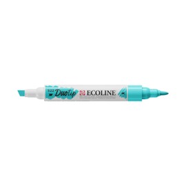 Craftelier Duotip Ecoline Watercolour Pen with Double Tip, Turquoise Blue 522