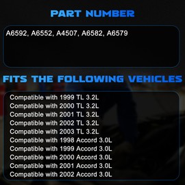 Motor Mount Set of 5 Engine Mount Kit Compatible with 1999-2003 TL 3.2L, compatible with 1998-2002 Accord 3.0L Replace# A6592, A6552, A4507, A6582, A6579