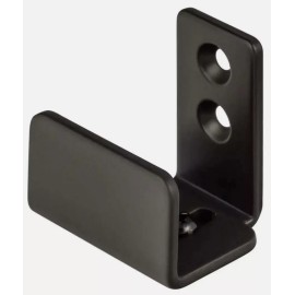 Sure-Loc Hardware Flat Black Wall Mounted Barn Track Floor Guide