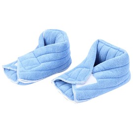 2pcs Heel Protector Pillows, Soft Comforting Foot Ankle Support for Elderly Patient, Adjustable Ankle Protectors for Keeping Foot Warm & Relieveing Foot Pressure