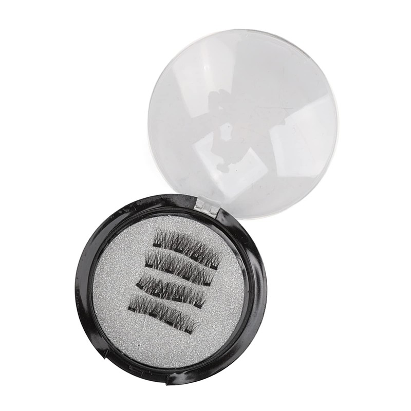 Magnetische Wimpern, 4 Stück kleberloser magnetischer Wimpernapplikator für Make-up-Anfänger