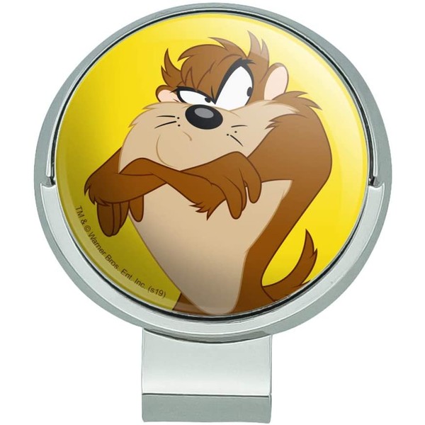 GRAPHICS & MORE Looney Tunes Taz Golf Hat Clip with Magnetic Ball Marker