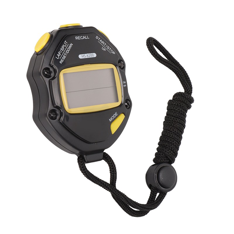 Electronic Stopwatch 2 Line Display 20 Lap Memory Digital Sports