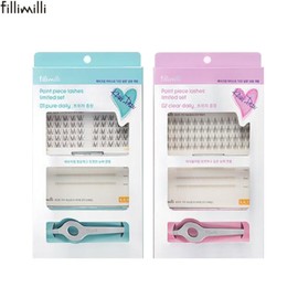 FILLIMILLI Point Piece Lashes Limited Set 3items, Type:02 Clear Daily