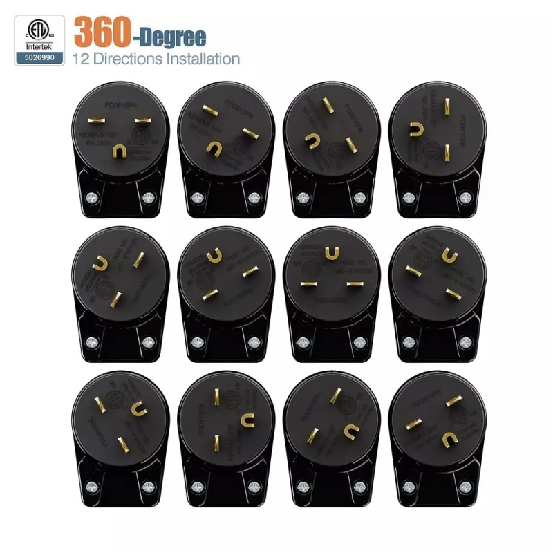 WINXUS 90도 네마 6-15P 플러그 WINXUS 15A 250V DIY USA