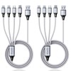 Multi Charging Cable, USB Cable 3A 4FT Nylon Braided Universal