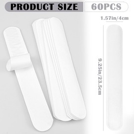 60 Pcs Disposable Collar Protector Sweat Pads, Against Collar Sweat & Stains Disposable Collar Sweatband Cap Antiperspirant Sticke, Self-Adhesive Neck Liner Pads Feel Fresh & Dry All Day