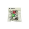 Naissant Colorful Cute badminton racket Shuttlecock Keychain 6 Colors Set