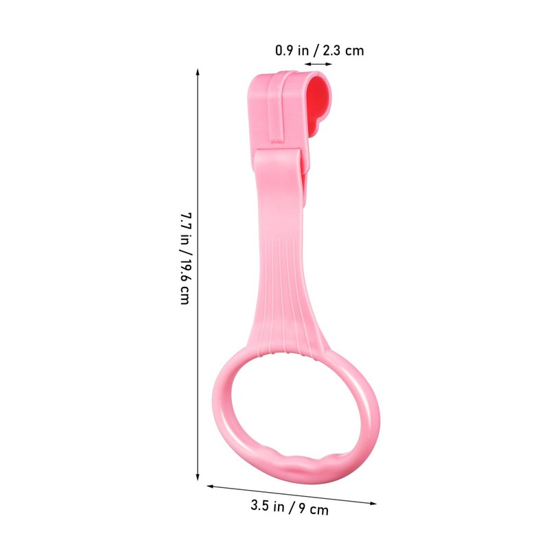 Kisangel 4Pcs Baby Pull up Rings Playpen Handle Straps Plastic