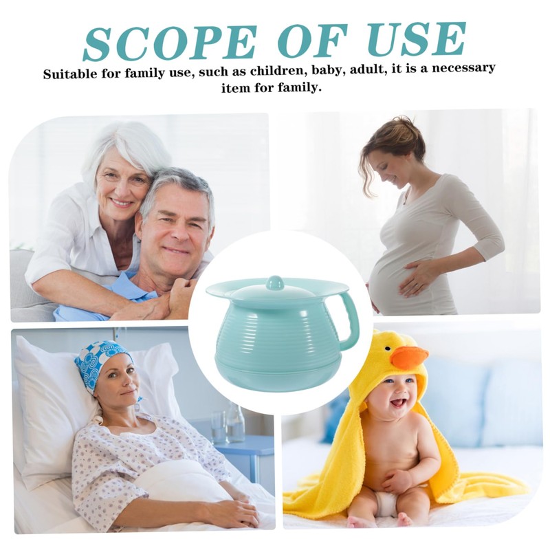 SEWOART Portable night pot for seniors and leak-proof urinal with