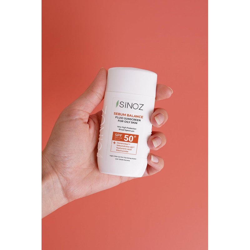 Sinoz,Sebum Balance Fluid Sunscreen for Oily Skin SPF50+ / PA++++
