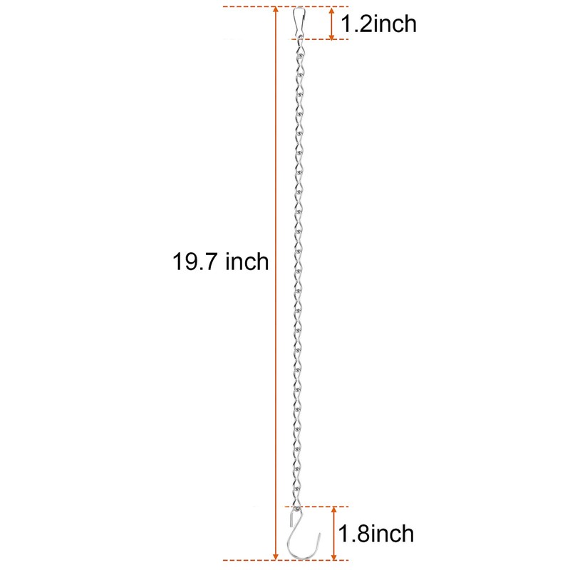 2 Pack Hanging Chain for Bird Feeders, Planters, Lanterns and