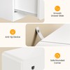 RoyalCraft White 3 Drawer Nightstand, Modern Painted Bedside Table with