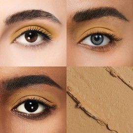 Color Mirror Longwear Cream Eye Shadow Sticks(42 Almond Matte), Smudge-Proof, Waterproof Eyeshadow,Silky Formula With Makeup Brush,Nude Eyeshadow Stick