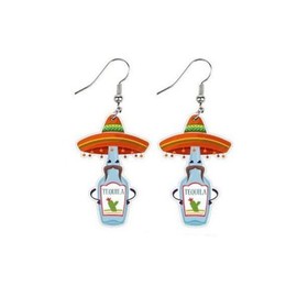 Colorful Mexican Fiesta Chili Cactus Avocado Horse Shape Dangle Earrings Cinco De Mayo Earrings for Women Jewelry(G)