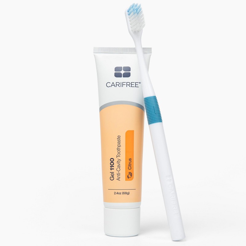 CariFree Gel 1100, Citrus Flavored, Anti-Cavity Fluoride Toothpaste with Nano