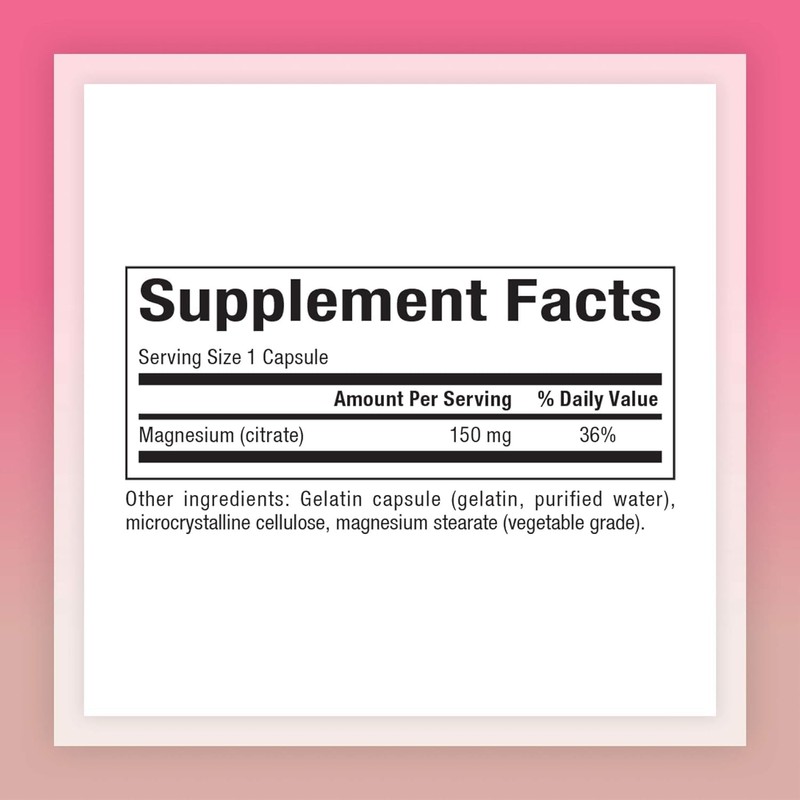 Natural Factors Natural Factors - Magnesium Citrate 150 mg, 360