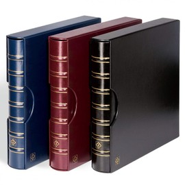 Lighthouse Maximum Binder & Slipcase for Stamp Mint Sheets, Postcards, Scrapbooking, Black