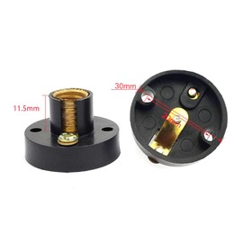 E-outstanding Student Experiment Lighting DIY Accessories 10PCS 1.5V 0.3A Screw Mini Bulb and 5PCS E10 Mini Black Plastic Pure Brass Screw Type Bulb Holders Lamp Bases