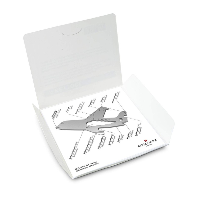 Gift Item: Rominox Key Tool/Aeroplane, 18 Functions, Keytool Key Ring