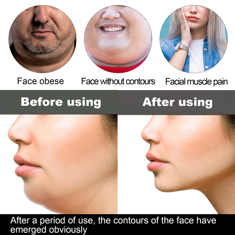 Silicone Jawline Trainer with Lanyard Facial Slimming Jaw Muscle Training