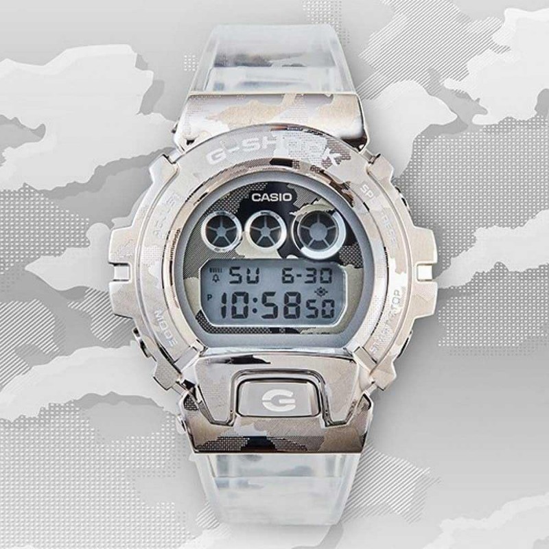 Casio G-Shock Men's Digital Quartz Watch, silver, Strap.