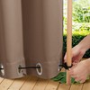 NICETOWN 2 Panels Weighted Blackout Curtains Patio Waterproof Outdoor Curtains,