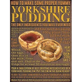 Small (150 x 200mm) Metal Sign - Yorkshire Pudding