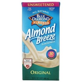 Blue Diamond Growers - Almond Breeze Almond Milk Unsweetened Original - 32 oz.(pack of 2)