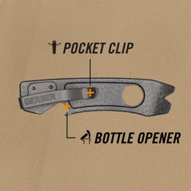 GERBER Gear Chonk 6 en 1 Multiherramienta - Barra de Palanca, Pelacables, Extractor de uñas, Engranaje y Equipo EDC - Micarta