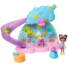 Gabby's Dollhouse Kitty Care Ear Purrfect Playroom – 17-Piece Playset with 4 Toy Figures, Dollhouse Furniture, Doll Accessories & Baby Doll Stuff for Kids Ages 3+