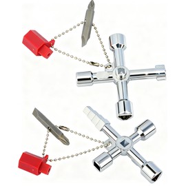 AYWGZL 2Pcs Sillcock Water Key 4 Way for Hose Valve Spigot